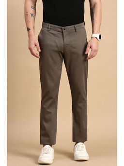 Classic Polo - Men Olive Moderate Fit Solid Trouser