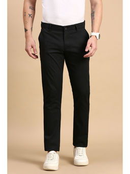 Classic Polo - Men Black Moderate Fit Printed Trouser