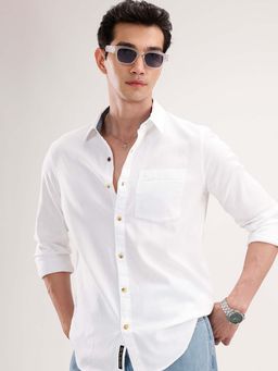 WROGN - Solid Regular Fit Shirt - White