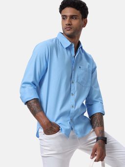 WROGN - Blue Solid Shirt