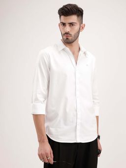 WROGN - Slim Fit Full Sleeve Shirt - White
