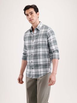 WROGN - Classic Full Sleeve Checkered Shirt - Green