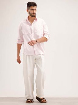 WROGN - Solid Double Pocket Shirt - Pink
