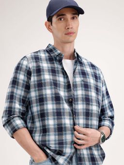 WROGN - Regular Fit Checkered Shirt - Blue