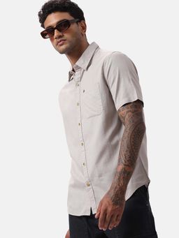 WROGN - Grey Vogue Half Sleeve Shirt