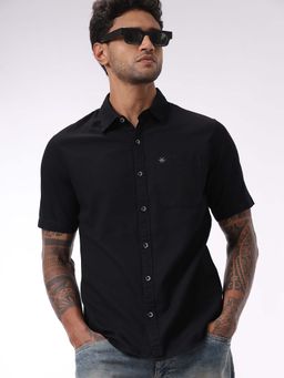 WROGN - Black Short Sleeve Cotton Shirt