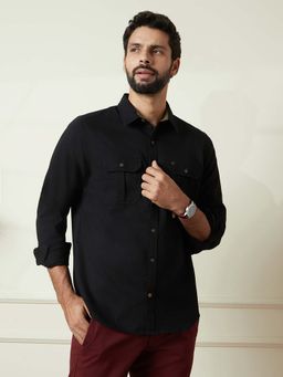 WROGN - Fine Corduroy Slim Fit Shirt - Black