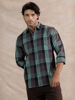 WROGN - Large Scale Checks Regular Fit Shirt - Green