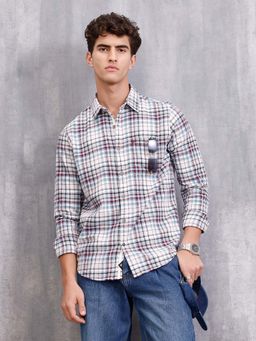 WROGN - Slim Fit Check Shirt In Special Slub Weave - Multi-Color
