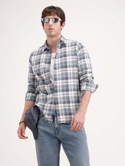 WROGN - Regular Fit Checkered Shirt - Blue
