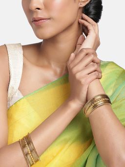 Peora - Traditional Antique Look Oxidised Bangle (Set of 22) (2.6)