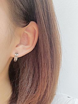 Peora - Silver Plated Hoop Huggee Earrings Stylish Design Fashion Jewellery for Men and Women