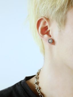 Peora - Stainless Steel American Diamond Studded Stud Earrings