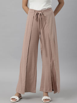 RAREISM - Peach Solid Plain Bottom Pants