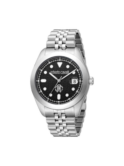 Buy Roberto Cavalli Black Dial Analogue Men Watch  display picture 1