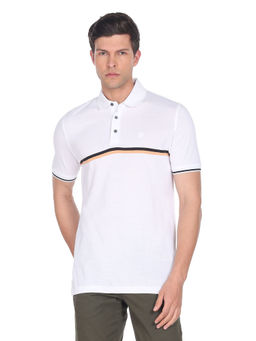 Arrow - Striped Pique Polo Shirt