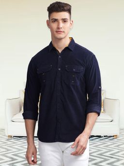 KUONS AVENUE - Men Corduroy Casual Shirt