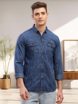 KUONS AVENUE - Men Denim Casual Shirt