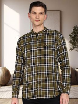 KUONS AVENUE - Men Cotton Check Shirt