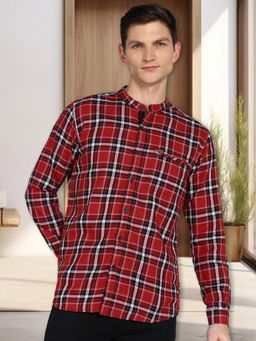 KUONS AVENUE - Men Cotton Check Shirt