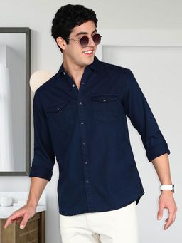 KUONS AVENUE - Men Denim Casual Shirt