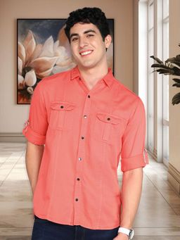 KUONS AVENUE - Men Cotton Twill Casual Shirt