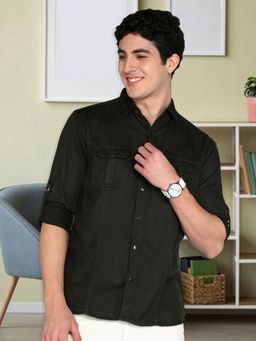 KUONS AVENUE - Men Cotton Twill Casual Shirt