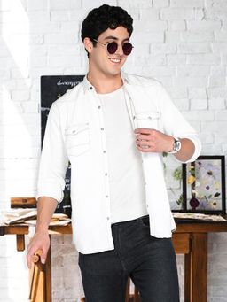 KUONS AVENUE - Men Denim Casual Shirt