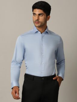 Metal - Presents Sky Blue Pure Cotton Formal Shirt
