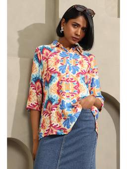Soch - Women Multi-Color Printed Cotton Blend Tunic