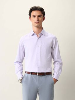 Arrow - Men Blue Self Design Formal Shirt