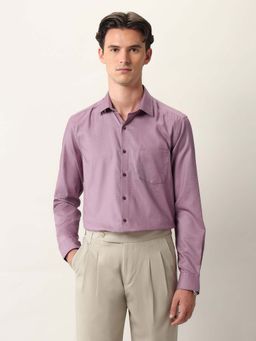 Arrow - Men Purple Solid Formal Shirt