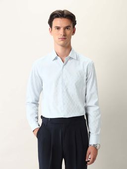 Arrow - Men Blue Checks Formal Shirt