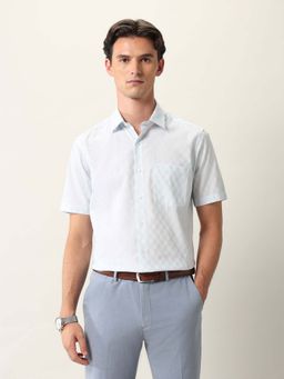 Arrow - Men Blue Checks Formal Shirt