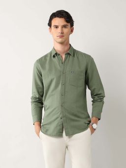Arrow Sports - Men Green Solid Casual Shirt
