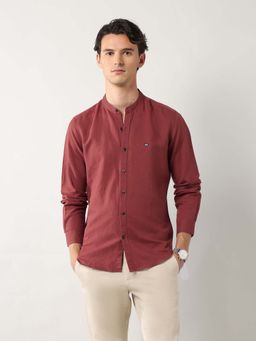 Arrow Sports - Men Red Solid Casual Shirt