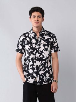 U.S. Polo Assn. Denim Co. - Men Black Floral Casual Shirt