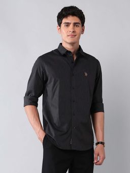 U.S. Polo Assn. Denim Co. - Men Black Stripes Casual Shirt