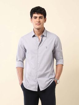 U.S. POLO ASSN. - Men Blue Checks Casual Shirt