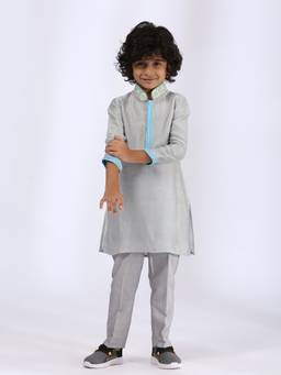 Neha Gursahani - Grey Kurta With Pant