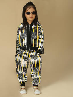 Neha Gursahani - Tiger Print Striped Multicolor Jogger With Pant