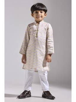 Neha Gursahani - Cube Print Multicolor Kurta