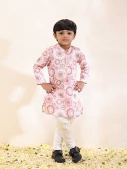 Neha Gursahani - Printed White Kurta With Pant