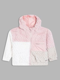 Blue Giraffe - Girls Colorblocked Multi Jacket