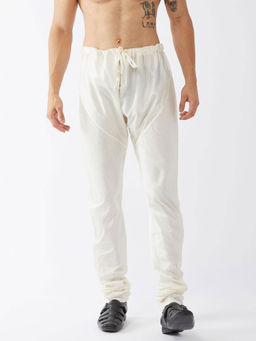 Vastramay - Men's Cream Silk Blend Pyjama