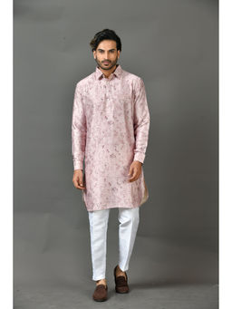 Simaaya - Premium Quality Satin Made Kurta and Pant for Men- Purple (Set of 2)
