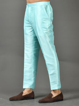 Simaaya - Premium Quality Silk Made Bottoms for Men- Blue