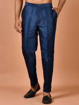Simaaya - Premium Quality Silk Made Bottoms for Men- Blue