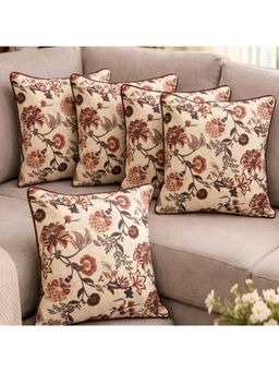 Akira Furnishings - Magenta Bloom Cushion Cover (Pack of 5) (16x16 inches)