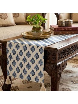 Akira Furnishings - Indigo Tassel Table Runner